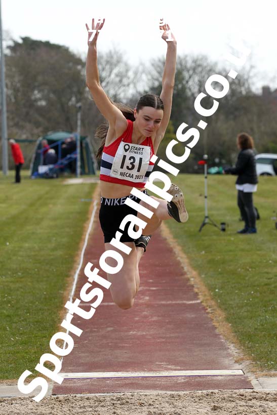 Long jump, 2021 NECAA Open Graded Meeting, Morpeth. Photo: David T. Hewitson/Sports for All Pics